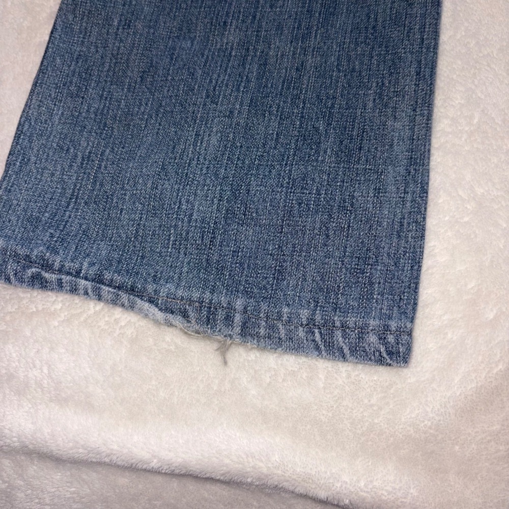 7 FOR ALL MANKIND Jeans Mens 30 Blue Bootcut Distressed USA T520061U-G-061U 29in - Picture 11 of 15
